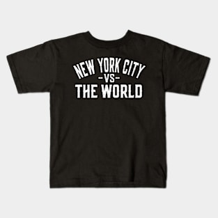 Represent Your NYC Pride with our 'New York City vs The World' Kids T-Shirt